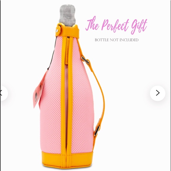 ⭐️LIMITED EDITION COLLECTABLE⭐️VEUVE CHAMPAGNE THERMAL ZIPPER BOTTLE JACKET+GIFT - Picture 5 of 16